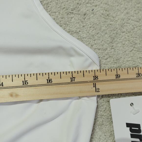 NWT Prince Womens Tennis Pickleball Match Dress with Racerback Pure White Size L - Picture 2 of 7
